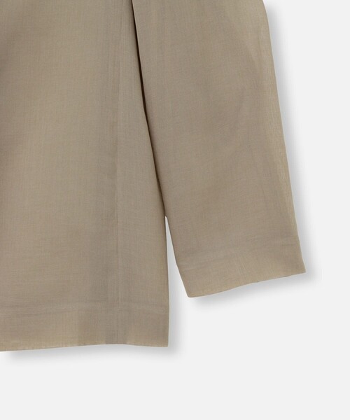 allureville（アルアバイル）の「ワルツシアーオーガンジャケット（テーラードジャケット・レディース・カーキ/ブラック/ブラウン・2）」の6枚目の写真