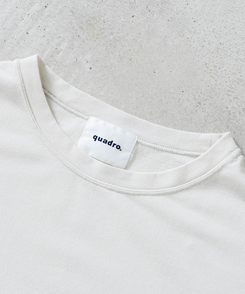 quadro（クオドロ）の「Himawariインレイ5分袖クルーネックプルオーバー（Tシャツ/カットソー・メンズ・グレー/グリーン/ダークネイビー/キナリ・LARGE/MEDIUM）」の8枚目の写真