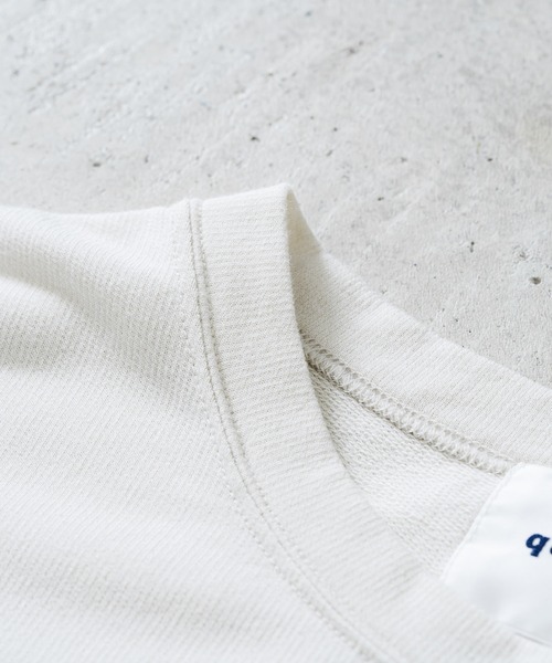 quadro（クオドロ）の「Himawariインレイ5分袖クルーネックプルオーバー（Tシャツ/カットソー・メンズ・グレー/グリーン/ダークネイビー/キナリ・LARGE/MEDIUM）」の9枚目の写真