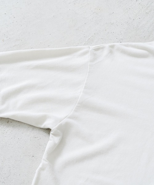 quadro（クオドロ）の「Himawariインレイ5分袖クルーネックプルオーバー（Tシャツ/カットソー・メンズ・グレー/グリーン/ダークネイビー/キナリ・LARGE/MEDIUM）」の10枚目の写真