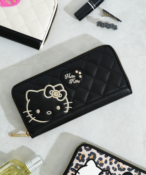 sanrio(サンリオ)の「【sanrio/サンリオ】 ラウンドロングウォレット(財布・レディース・ベージュ/アイボリー/ブラック・FREE)」の2枚目の写真