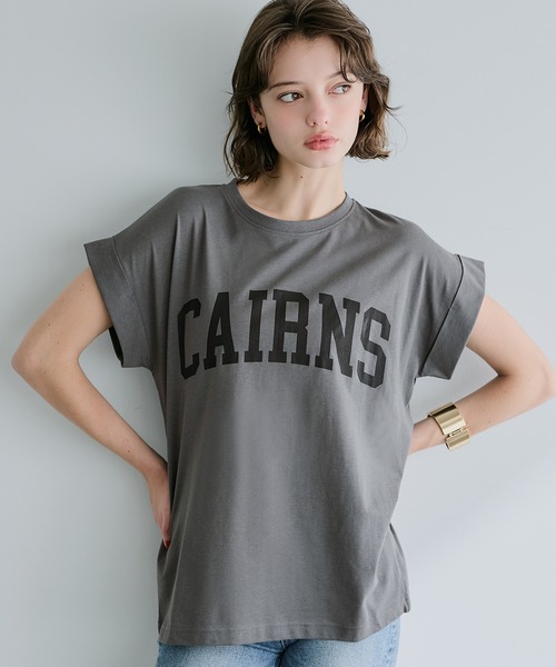 クロスアンドクロス プリントTシャツ （F） フレンチスリーブ 妄想カフェ Hug O War Cloth & Cross ハグオーワー クロスアンドクロス 妄想カフェ