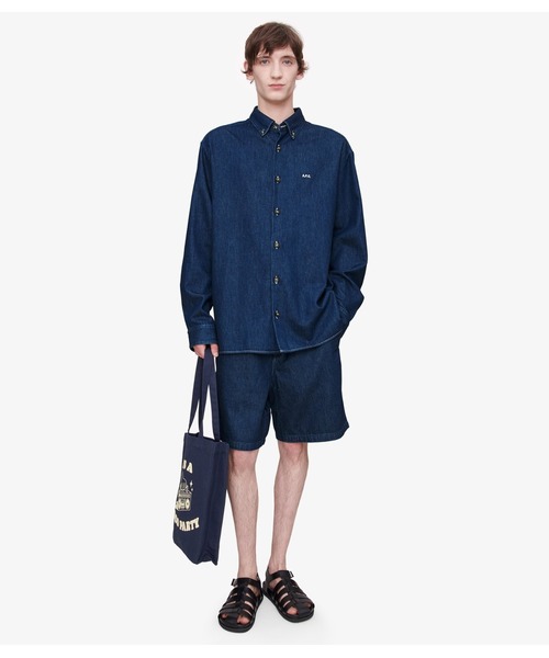 A.P.C.（アーペーセー）の「CHEMISE MATHIAS（シャツ/ブラウス・メンズ・インディゴブルー・L/M/S/XS）」の2枚目の写真