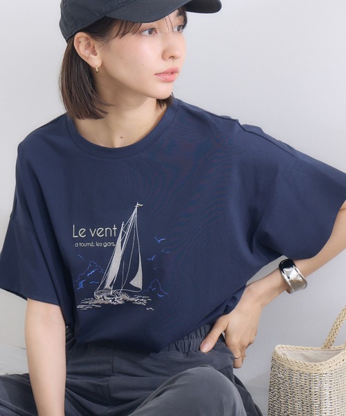 ブラウス シャツ 「KATHARINE ROSS」キャットミント刺しゅうシャツ レディース KATHARINE ROSS ブラウス シャツ 「KATHARINE ROSS」シアー