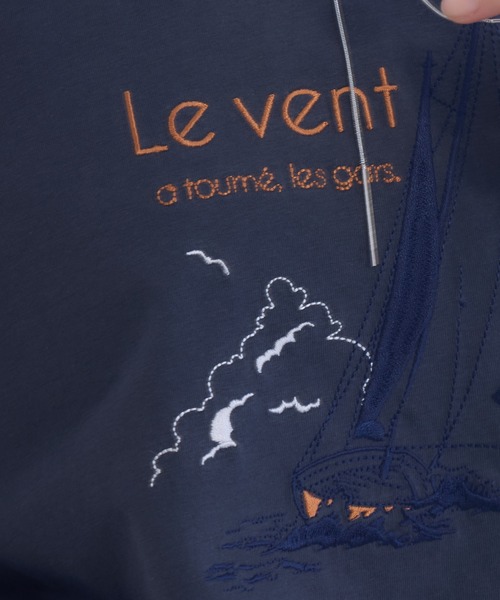 tシャツ 「KATHARINE ROSS」ヴァンデ・グローブ刺繍Ｔシャツ レディース KATHARINE ROSS】ヴァンデ・グローブ刺繍Tシャツ（Tシャツ