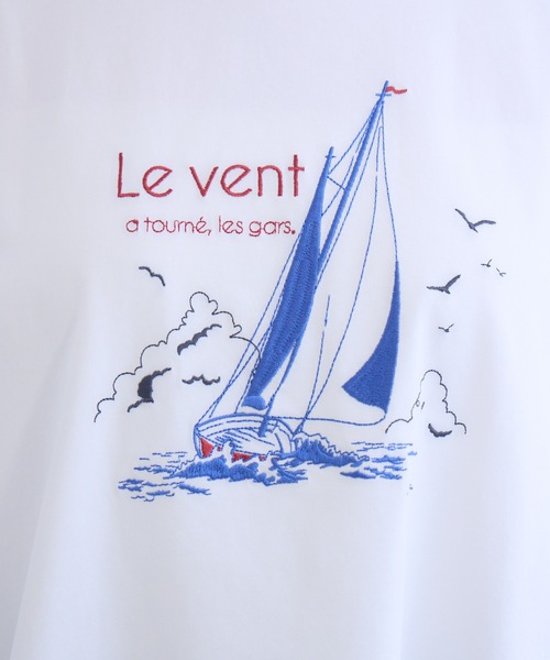 KATHARINE ROSS（キャサリンロス）の「【KATHARINE ROSS】ヴァンデ・グローブ刺繍Ｔシャツ（Tシャツ/カットソー・レディース・ホワイト/ネイビー/チャコールグレー・MEDIUM）」の19枚目の写真