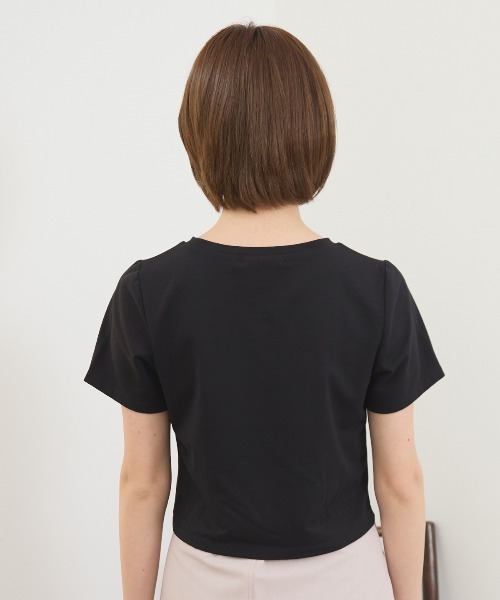 REDYAZEL(レディアゼル)の「レースリボンロゴTシャツ(Tシャツ/カットソー・レディース・ミント/ブラック/ホワイト・FREE)」の21枚目の写真
