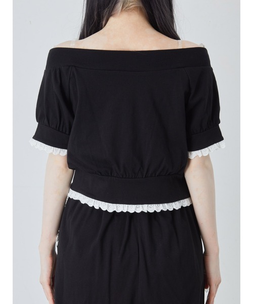 Ank Rouge（アンクルージュ）の「オフショルリボンパーカー（Tシャツ/カットソー・レディース・グレー/ピンク/ブラック・M）」の17枚目の写真