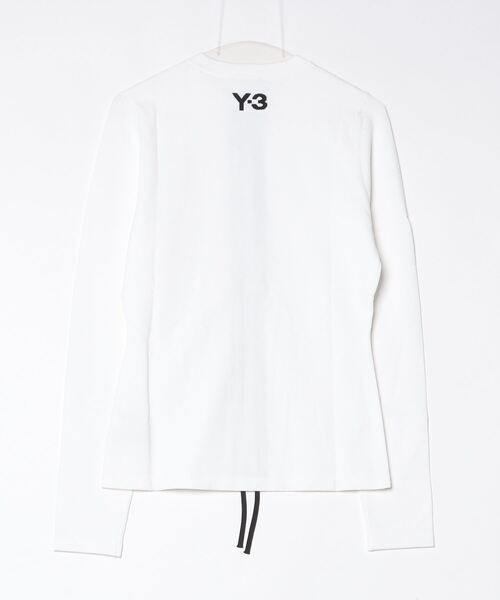 Y-3(ワイスリー)の「Y-3 3-STRIPES LONG SLEEVE TEE(Tシャツ/カットソー・レディース・ホワイト×ブラック・MEDIUM/XX-SMALL/X-SMALL/SMALL/LARGE)」の7枚目の写真