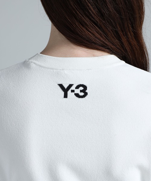 Y-3(ワイスリー)の「Y-3 3-STRIPES LONG SLEEVE TEE(Tシャツ/カットソー・レディース・ホワイト×ブラック・MEDIUM/XX-SMALL/X-SMALL/SMALL/LARGE)」の2枚目の写真