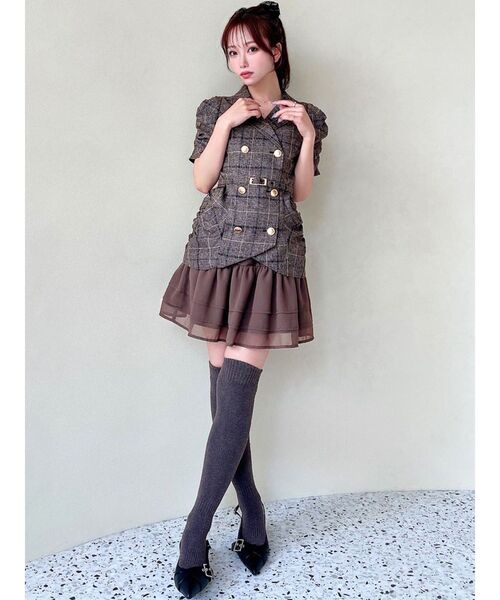 RESEXXY（リゼクシー）の「ヘムフリルテーラードミニワンピース