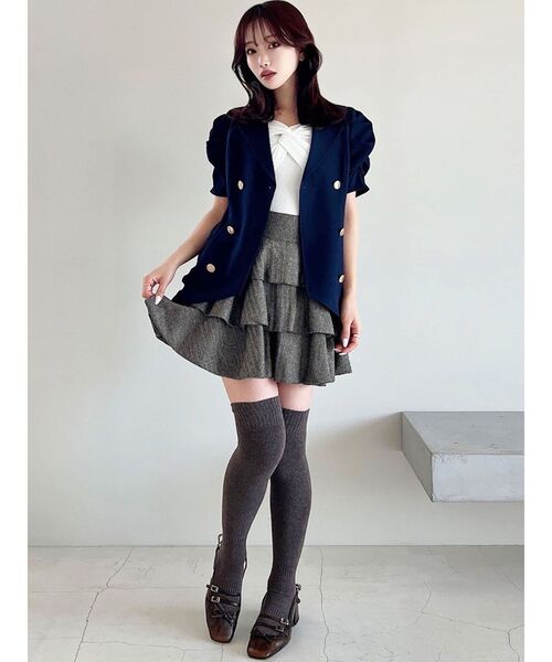 RESEXXY（リゼクシー）の「ヘムフリルテーラードミニワンピース