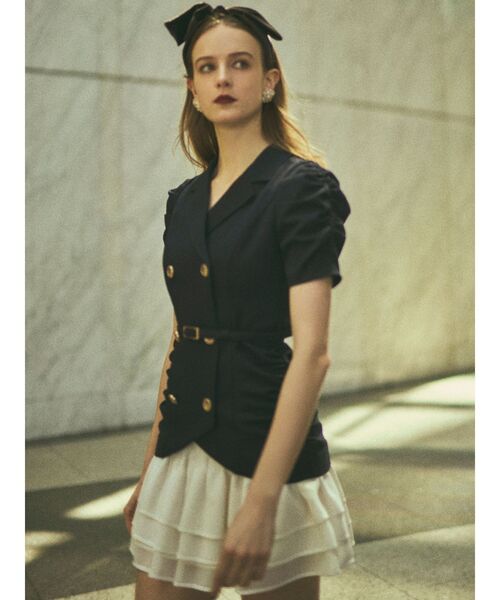 RESEXXY（リゼクシー）の「ヘムフリルテーラードミニワンピース