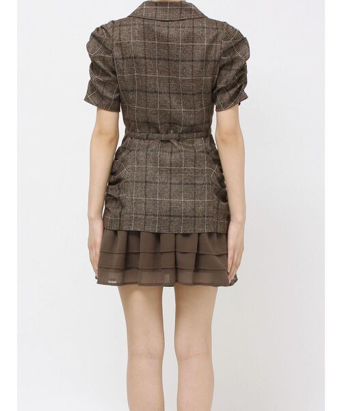 ヘムフリルテーラードミニワンピース（ワンピース）｜RESEXXY