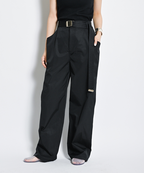 CITYSHOP（シティーショップ）の「LIGHT CHINO パンツ（チノパンツ・レディース・ブラック/ネイビー・36/38）」の2枚目の写真