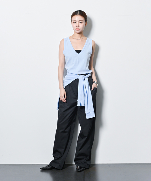 CITYSHOP（シティーショップ）の「LIGHT CHINO パンツ（チノパンツ・レディース・ブラック/ネイビー・36/38）」の5枚目の写真