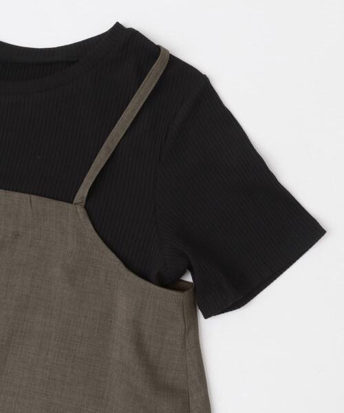 ITEMS URBANRESEARCH（アイテムズ アーバンリサーチ）の「インナー付きリネンライクセットアップ（ワンピース・レディース・ブラック系その他/ホワイト系その他・FREE）」の22枚目の写真