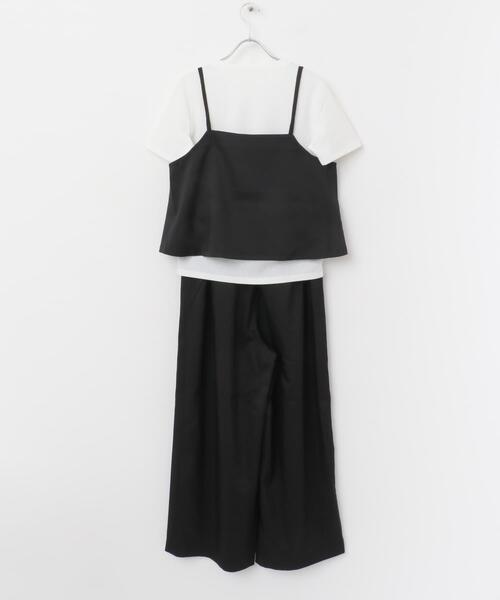 ITEMS URBANRESEARCH（アイテムズ アーバンリサーチ）の「インナー付きリネンライクセットアップ（ワンピース・レディース・ブラック系その他/ホワイト系その他・FREE）」の12枚目の写真