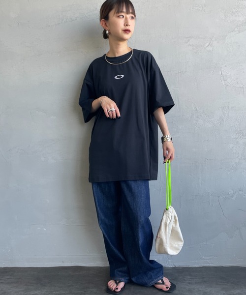OAKLEY（オークリー）の「[OAKLEY/オークリー] ENHANCE COOL ワンポイントプリントTシャツ（Tシャツ/カットソー・メンズ・ブラック/ホワイト・S/M/L）」の14枚目の写真