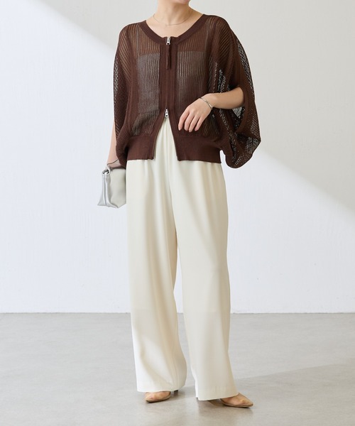 COLLAGE GALLARDAGALANTE（コラージュガリャルダガランテ）の「【OT】2WAYドルマンニットカーディガン/WEB限定カラー展開（カーディガン/ボレロ・レディース・ブラウン/ネイビー/マスタード・FREE）」の19枚目の写真