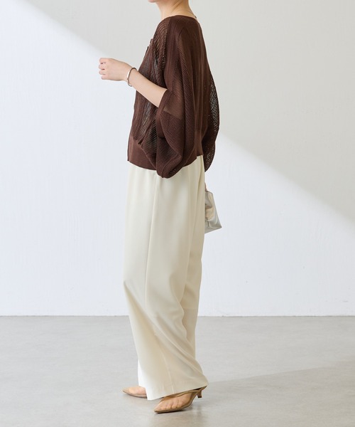 COLLAGE GALLARDAGALANTE（コラージュガリャルダガランテ）の「【OT】2WAYドルマンニットカーディガン/WEB限定カラー展開（カーディガン/ボレロ・レディース・ブラウン/ネイビー/マスタード・FREE）」の14枚目の写真