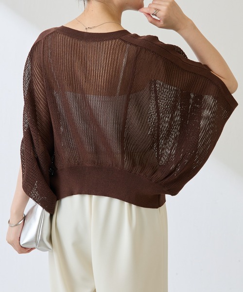 COLLAGE GALLARDAGALANTE（コラージュガリャルダガランテ）の「【OT】2WAYドルマンニットカーディガン/WEB限定カラー展開（カーディガン/ボレロ・レディース・ブラウン/ネイビー/マスタード・FREE）」の16枚目の写真