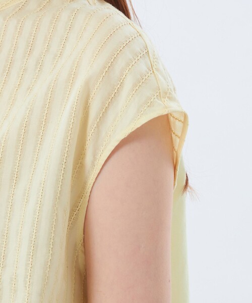 MACKINTOSH PHILOSOPHY（ﾏｯｷﾝﾄｯｼｭ ﾌｨﾛｿﾌｨｰ）の「カラミレースブラウス（シャツ/ブラウス・レディース・ダークネイビー/イエロー/オフホワイト・34/36/38）」の10枚目の写真