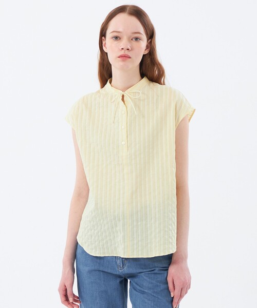 MACKINTOSH PHILOSOPHY（ﾏｯｷﾝﾄｯｼｭ ﾌｨﾛｿﾌｨｰ）の「カラミレースブラウス（シャツ/ブラウス・レディース・ダークネイビー/イエロー/オフホワイト・34/36/38）」の14枚目の写真