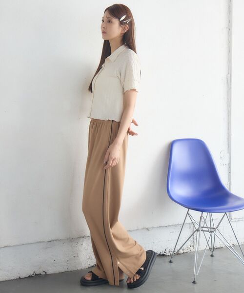 RETRO GIRL(レトロガール)の「半袖ポコポコCTカーデ(カーディガン/ボレロ・レディース・ピンク/ナチュラル/ブラック・FREE)」の9枚目の写真