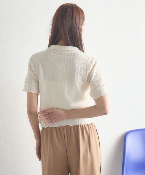 RETRO GIRL(レトロガール)の「半袖ポコポコCTカーデ(カーディガン/ボレロ・レディース・ピンク/ナチュラル/ブラック・FREE)」の14枚目の写真