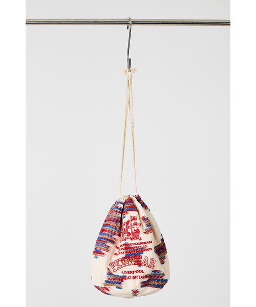 ottilie(オティーリエ)の「【 PEXWEAR / ペックスウェアー 】JQ DRAW STRING BAG / ジャガードドローストリングバッグ(ショルダーバッグ・レディース・オレンジ/サックスブルー/レッド・FREE)」の2枚目の写真