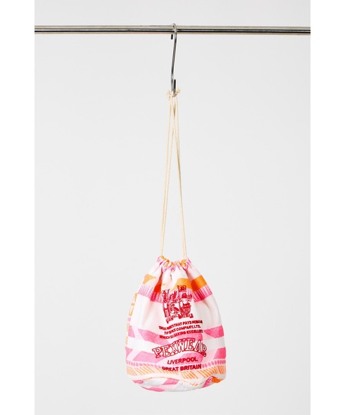 ottilie(オティーリエ)の「【 PEXWEAR / ペックスウェアー 】JQ DRAW STRING BAG / ジャガードドローストリングバッグ(ショルダーバッグ・レディース・オレンジ/サックスブルー/レッド・FREE)」の3枚目の写真