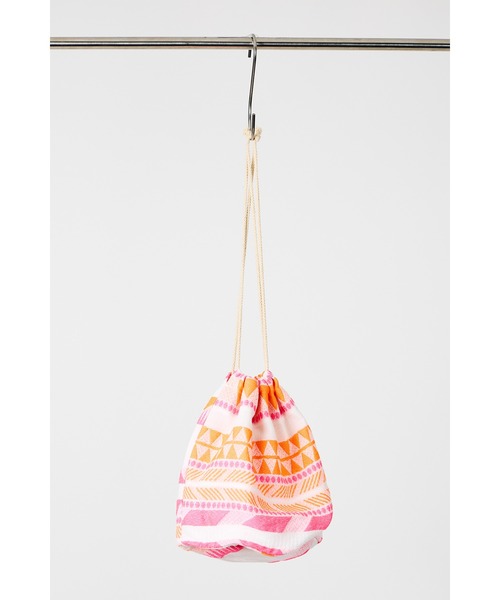 ottilie(オティーリエ)の「【 PEXWEAR / ペックスウェアー 】JQ DRAW STRING BAG / ジャガードドローストリングバッグ(ショルダーバッグ・レディース・オレンジ/サックスブルー/レッド・FREE)」の6枚目の写真
