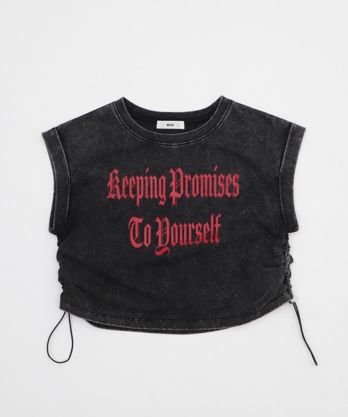 WEGO（ウィゴー）の「WEGO/グラフィックノースリーブサイドドロストショートT（Tシャツ/カットソー・レディース・ホワイト/その他2/その他1・FREE）」の20枚目の写真