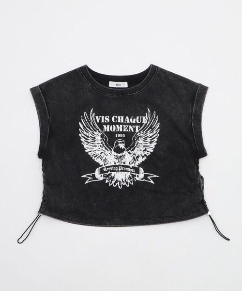 WEGO（ウィゴー）の「WEGO/グラフィックノースリーブサイドドロストショートT（Tシャツ/カットソー・レディース・ホワイト/その他2/その他1・FREE）」の21枚目の写真