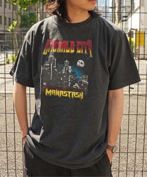 MANASTASH(マナスタッシュ)の「GOOD ROCK SPEED×MANASTASH(グッドロックスピード×マナスタッシュ) MANSTASHコラボTシャツ《メンズ・ウィメンズ・ユニセックス》(Tシャツ/カットソー・メンズ・ブラック・L/M/XL)」の2枚目の写真