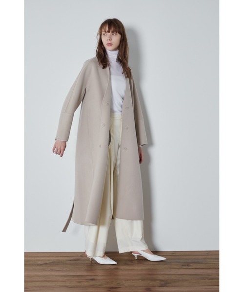 タグ付き✨ルフィル　LE PHIL クロスタックパンツ ホワイト セール 30%OFF】《LE PHIL》ドライウールクロスタックパンツ