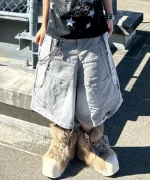SURGERY（サージェリー）の「【SURGERY】remake denim bermuda pants / 【サージェリー】リメイバミューダデニムハーフパンツ（デニムパンツ・レディース）」