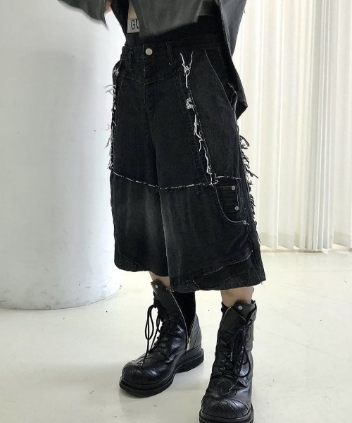 SURGERY（サージェリー）の「【SURGERY】remake denim bermuda pants
