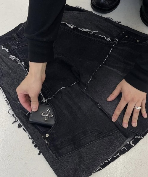 SURGERY（サージェリー）の「【SURGERY】remake denim bermuda pants
