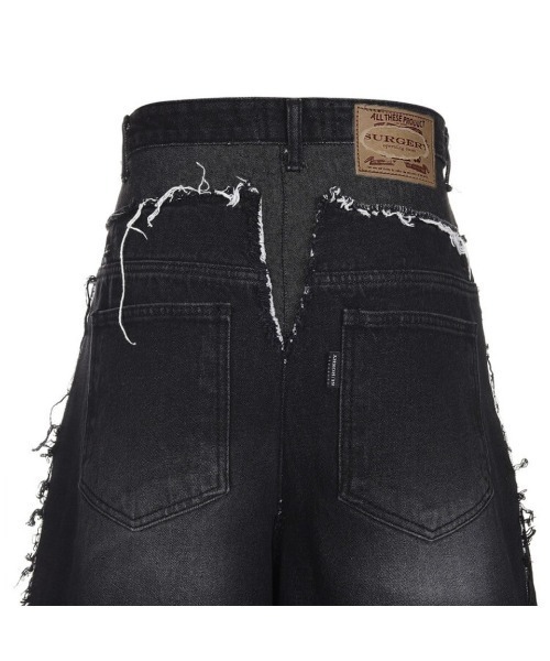 SURGERY（サージェリー）の「【SURGERY】remake denim bermuda pants