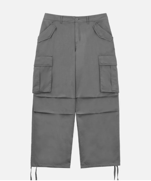Vini(ヴィニ)の「【Vini】カーゴストラップ パラシュート コットンパンツ(カーゴパンツ・レディース・ブラック/カーキ/ベージュ/グレー・X-LARGE/LARGE/MEDIUM/SMALL)」の14枚目の写真