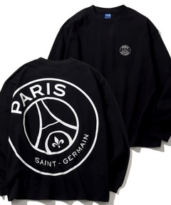PARISパリ・サンジェルマン ロゴ ダウンベスト ブラックリバーシブルS Paris Saint-Germain/パリサンジェルマン】ロゴエンブレム