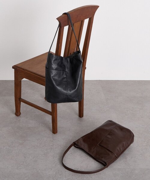 BEARDSLEY（ビアズリー）の「ワンショルダーレザートート（トートバッグ・レディース・ブラウン/ブラック・FREE）」の3枚目の写真