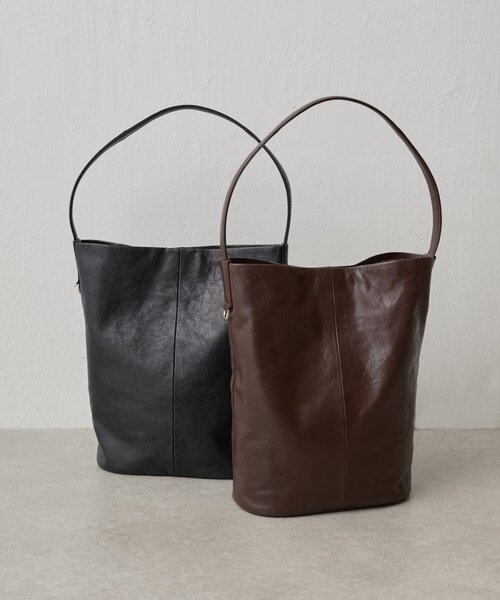 BEARDSLEY（ビアズリー）の「ワンショルダーレザートート（トートバッグ・レディース・ブラウン/ブラック・FREE）」の4枚目の写真