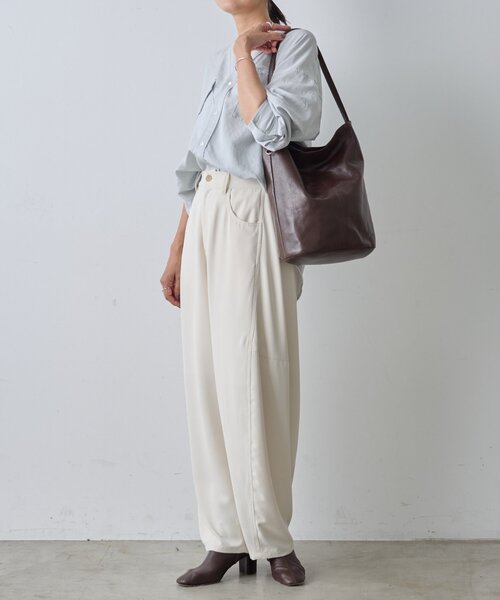 BEARDSLEY（ビアズリー）の「ワンショルダーレザートート（トートバッグ・レディース・ブラウン/ブラック・FREE）」の19枚目の写真