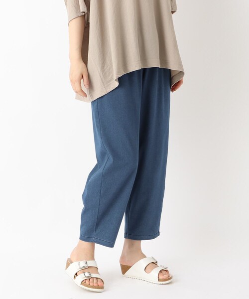 one'sterrace(ワンズテラス)の「ひんやりデニムパンツ(デニムパンツ・レディース・ネイビー系5/ブルー系その他7・02)」の2枚目の写真