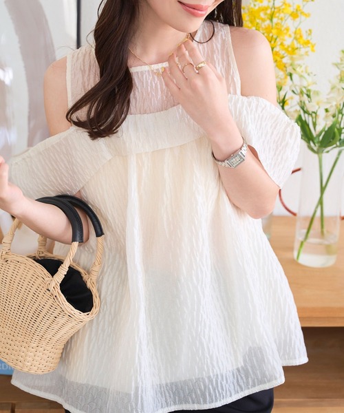 トップス DaTuRa 楽天市場】【SALE】ダイヤ柄ビジューさらさらニットトップス