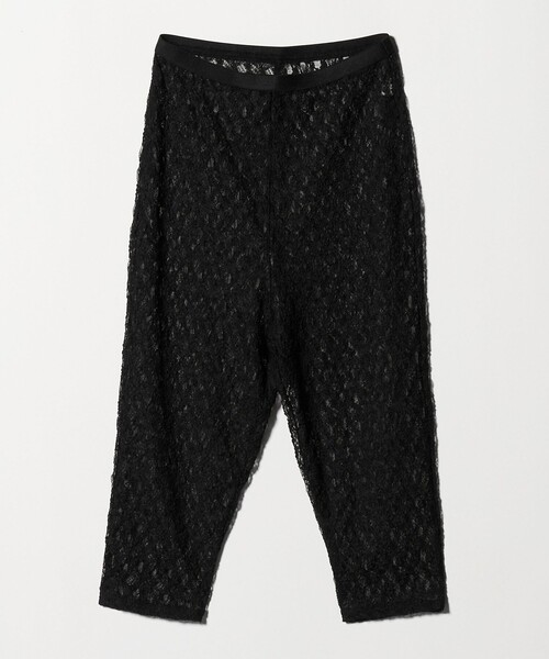 6（ロク）の「＜6(ROKU)＞レースチュール  スパッツ（レギンス/スパッツ・レディース・ブラック・FREE）」の3枚目の写真