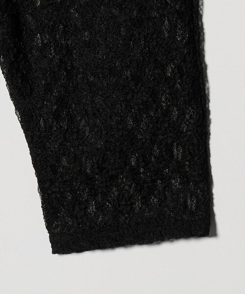 6（ロク）の「＜6(ROKU)＞レースチュール  スパッツ（レギンス/スパッツ・レディース・ブラック・FREE）」の7枚目の写真